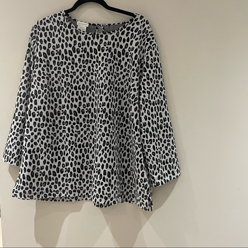 Van Heusen Animal Print Blouse NWT XXL